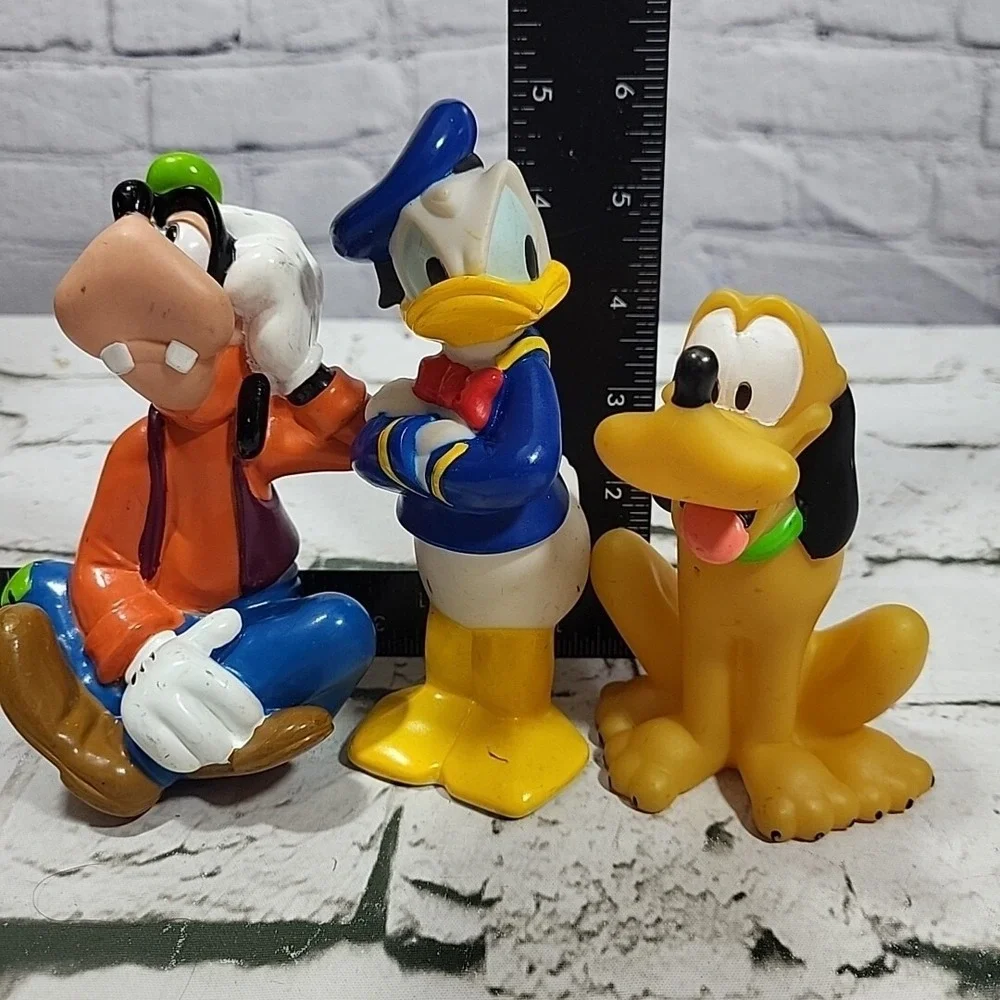 Disney Bath Tub Float Toys Character Figural Lot Of 3 Goofy Donald‎ Pluto